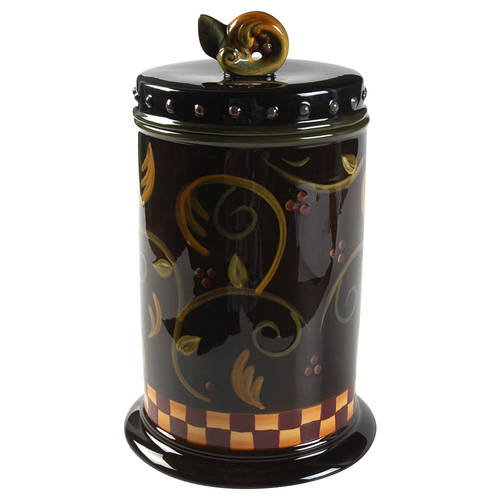 Chocolate Berries Large Canister & Lid