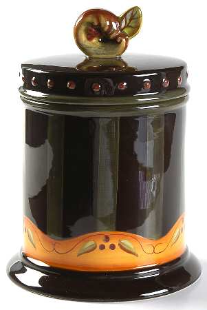 Chocolate Berries Medium Canister & Lid