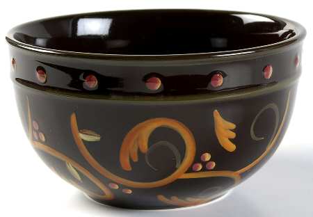 Chocolate Berries Coupe Cereal Bowl