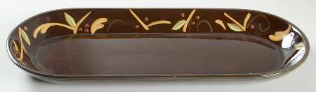 Chocolate Berries Oblong Tray 14"