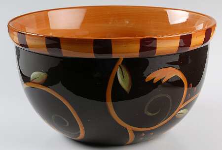 Chocolate Berries 10" Nesting Bowl