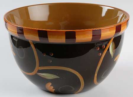 Chocolate Berries 8" Nesting Bowl