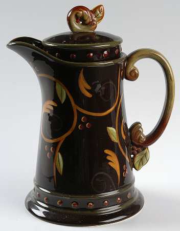 Chocolate Berries Coffee Pot & Lid
