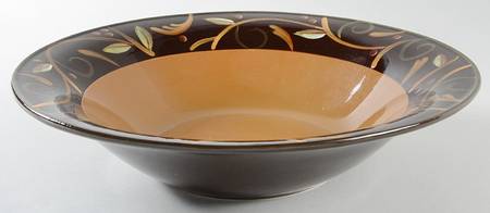 Chocolate Berries 12" Round Serving Bowl