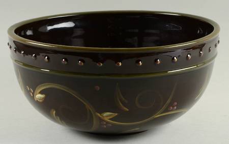 Chocolate Berries 10" Large Salad Serving Bowl