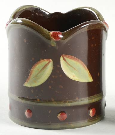 Chocolate Berries Votive Candleholder