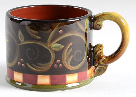 Chocolate Berries Flat Cup (Has No Saucer)