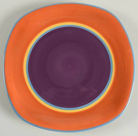 Coba Mayan Purple Square Salad Plate