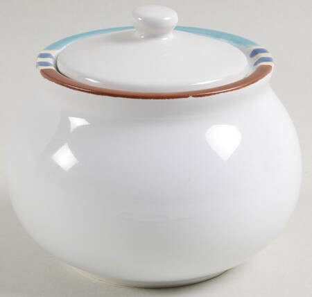Mesa White Sand (Made in Japan) Sugar Bowl & Lid