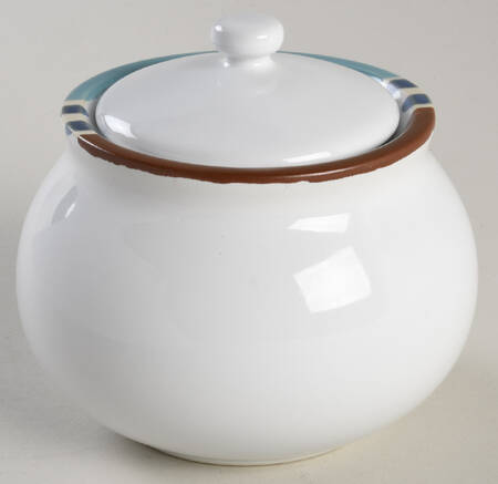 Mesa White Sand (Made in Japan) Sugar Bowl & Lid