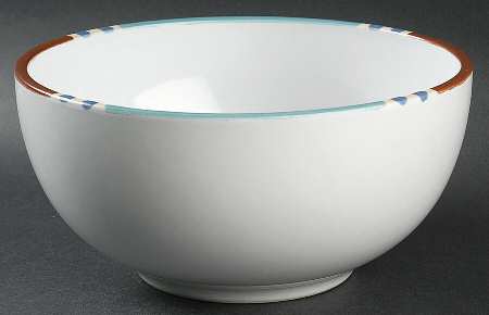 Mesa White Sand (Made in Japan) 8" Round Vegetable Bowl