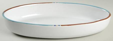 Mesa White Sand (Made in Japan) 12'' Oval Baker