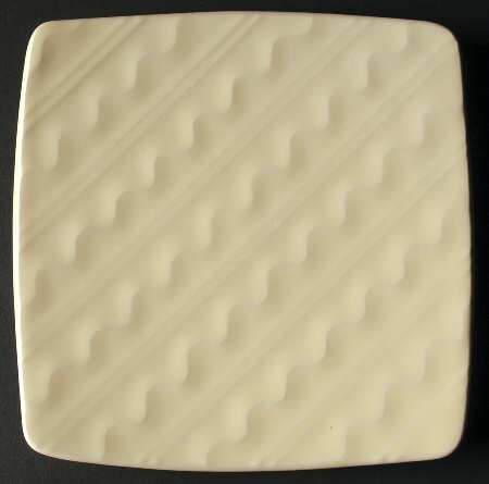 Cairo Cream Square Salad Plate