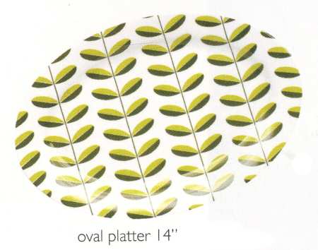 Lehti 14" Oval Serving Platter