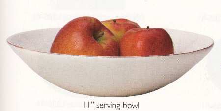 Patina Cream 11" Round Serving Bowl