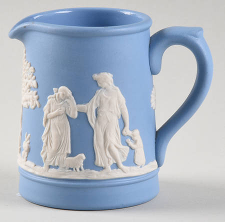 Jasper Ware Cream on Blue Mini Creamer