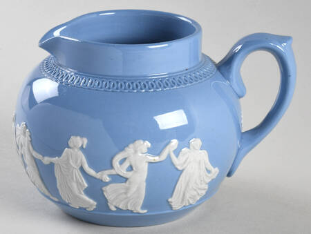 Jasper Ware Cream on Blue Creamer