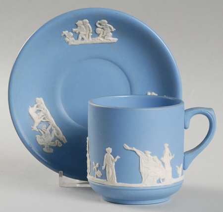 Jasper Ware Cream on Blue by Dudson