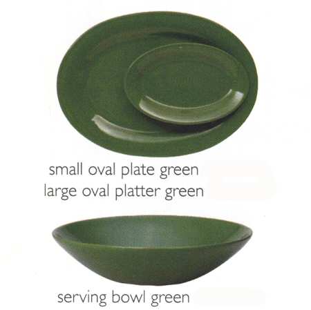 Patina Color Groups Jade 10" Oval Serving Platter