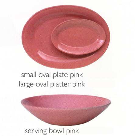 Patina Color Groups Quartz (Pinks) 10" Oval Serving Platter