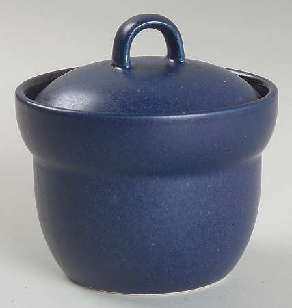 Tera Blue Sugar Bowl & Lid