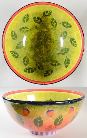Fall 13" Large Salad Serving Bowl