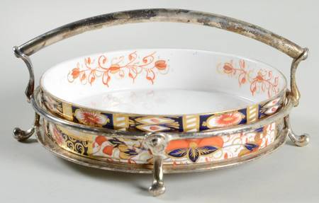 6060-1924 5" Round Sweet Meat w/Metal Stand