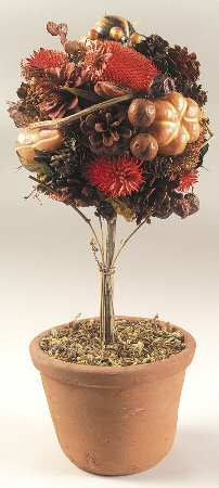 Orchard Collection (Giftware) Dried Gourd Wreath Topiary