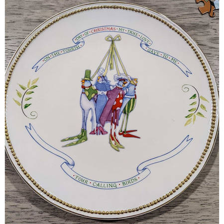 Twelve Days of Christmas Salad Plate