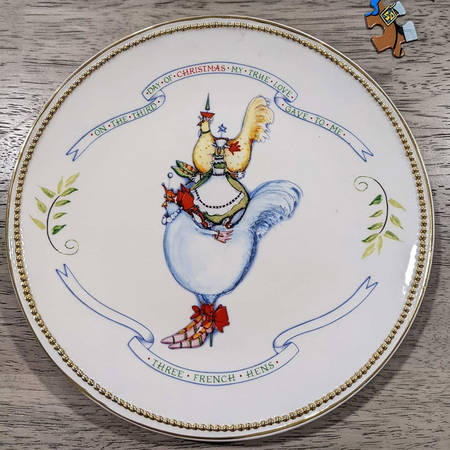 Twelve Days of Christmas Salad Plate