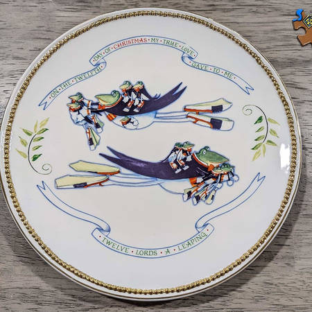 Twelve Days of Christmas Salad Plate