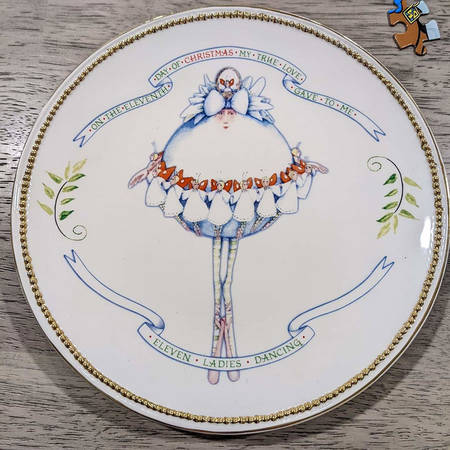 Twelve Days of Christmas Salad Plate