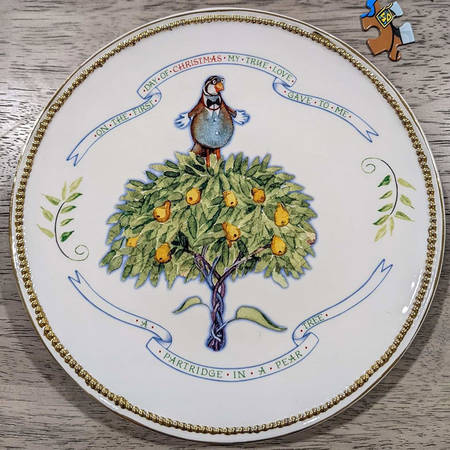 Twelve Days of Christmas Salad Plate