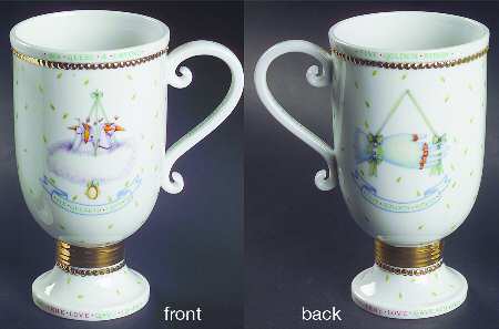 Twelve Days of Christmas Pedestal Mug
