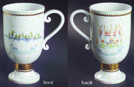 Twelve Days of Christmas Pedestal Mug