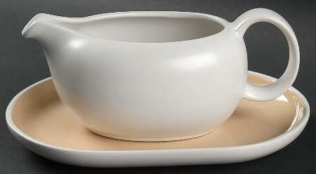 Arvada Sand Gravy Boat & Underplate