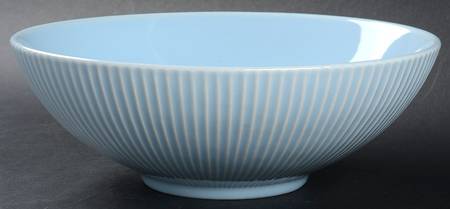 Parallax Blue 9" Round Vegetable Bowl