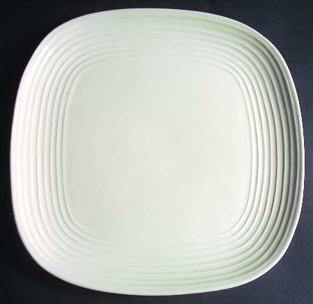 Parallax Cream Square Dinner Plate