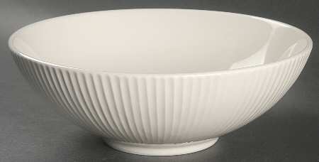 Parallax Cream 9" Round Vegetable Bowl