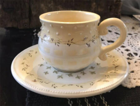 Devonshire Place Footed Demitasse Cup & Saucer Set