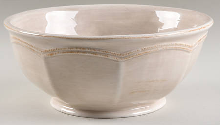St. Remy Bleached Sand 10" Large Salad Serving Bowl
