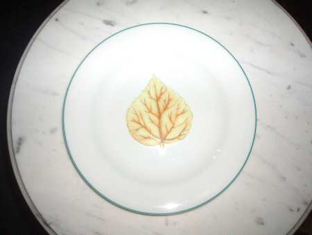Foliage & Flowers (Marbled Rim) Bread & Butter Plate