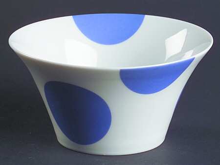 Color Dots Cream Bowl Individual