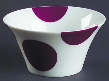 Color Dots Cream Bowl Individual