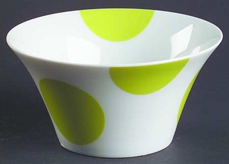 Color Dots Cream Bowl Individual
