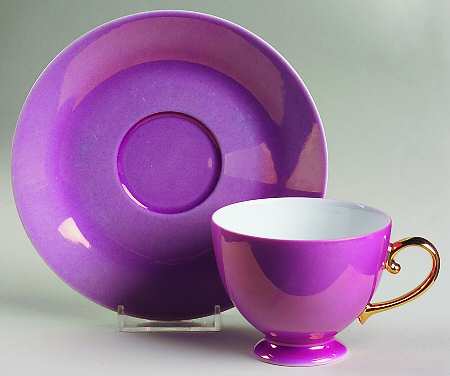 Nacre Footed Cup & Saucer Set