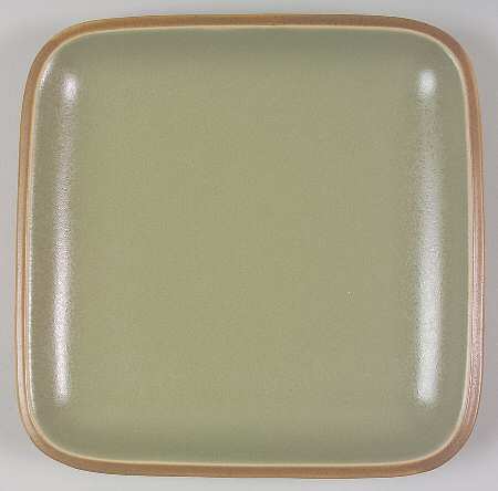 Santiago Square Green Dinner Plate
