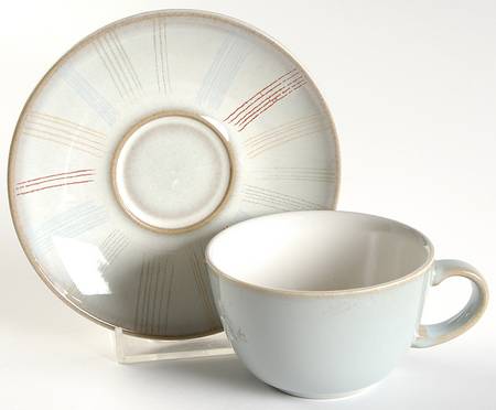 Mist Falls Flat Cup & Saucer Set