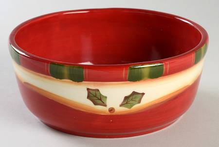 Crimson Berries Medium Pet Bowl