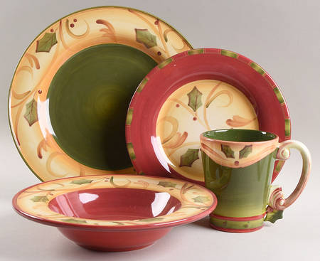 Crimson Berries 4 Piece Place Setting